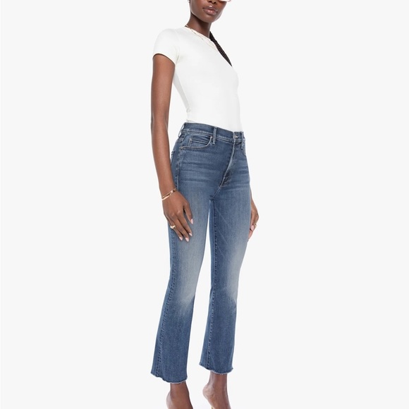 MOTHER Superior The Hustler Ankle Fray Jeans in Healing Jar Excellent Condition - Picture 2 of 9